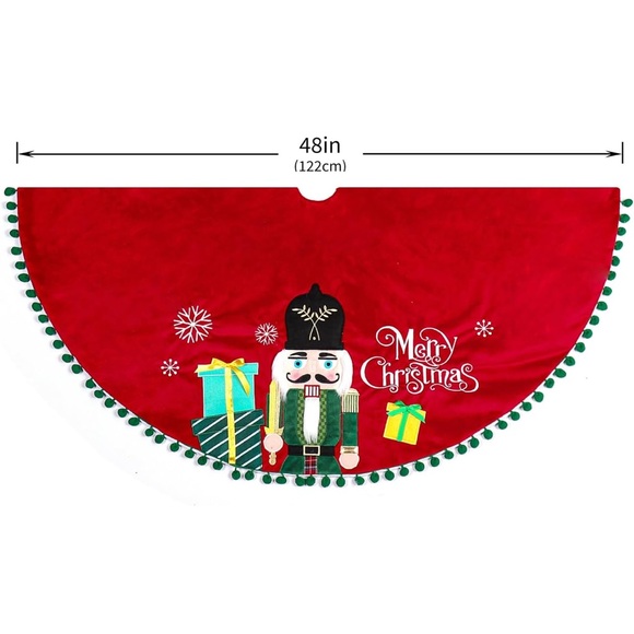 Nutcracker Christmas Tree Skirt 48”- NEW - Picture 2 of 6